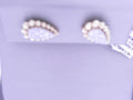 14 KARAT YELLOW GOLD TEAR DROP DIAMOND EARRING