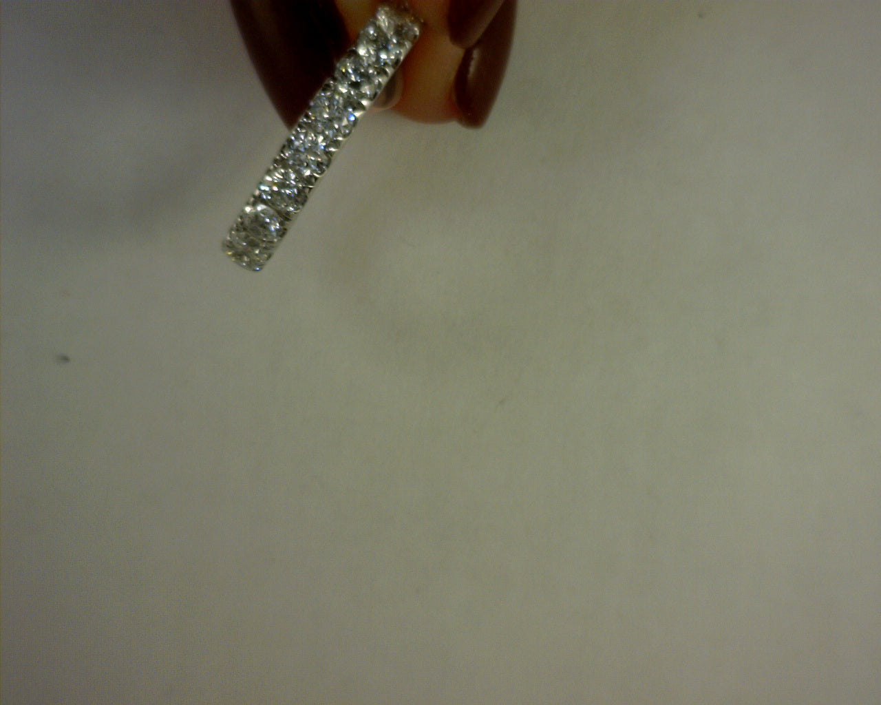 14 K WHITE GOLD LAB DIAMOND STERNITY BAND 1.98 CARATS SIZE 7.5