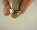 14 KARAT white gold LAB diamond studs 2.06 carat E-VS1-IGI