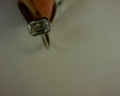 LAB 14KT WHITE GOLD BEZEL SET 2.11 CT EMERALD CUT