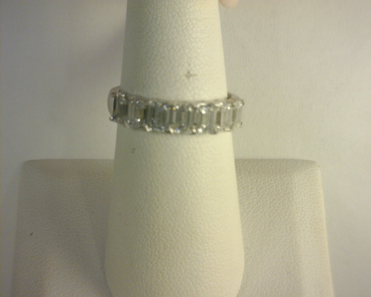 Lab Diamond Band Emerald 2.51ct 14K White Gold