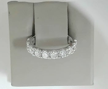 Imagine Bridal 14K White Gold Pave Lab Created Diamond Band