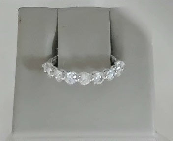 Imagine Bridal 14K White Gold Single Prong Lab Created Diamond Band 1.0ct size 6