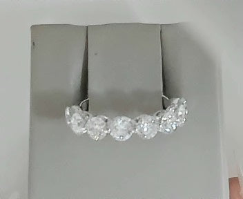 Imagine Bridal 14K White Gold Single Prong Lab Created Diamond 2.0ct size 6