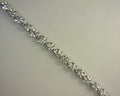 Lab Diamond Tennis Bracelet 10.0ct 14K White Gold 7"