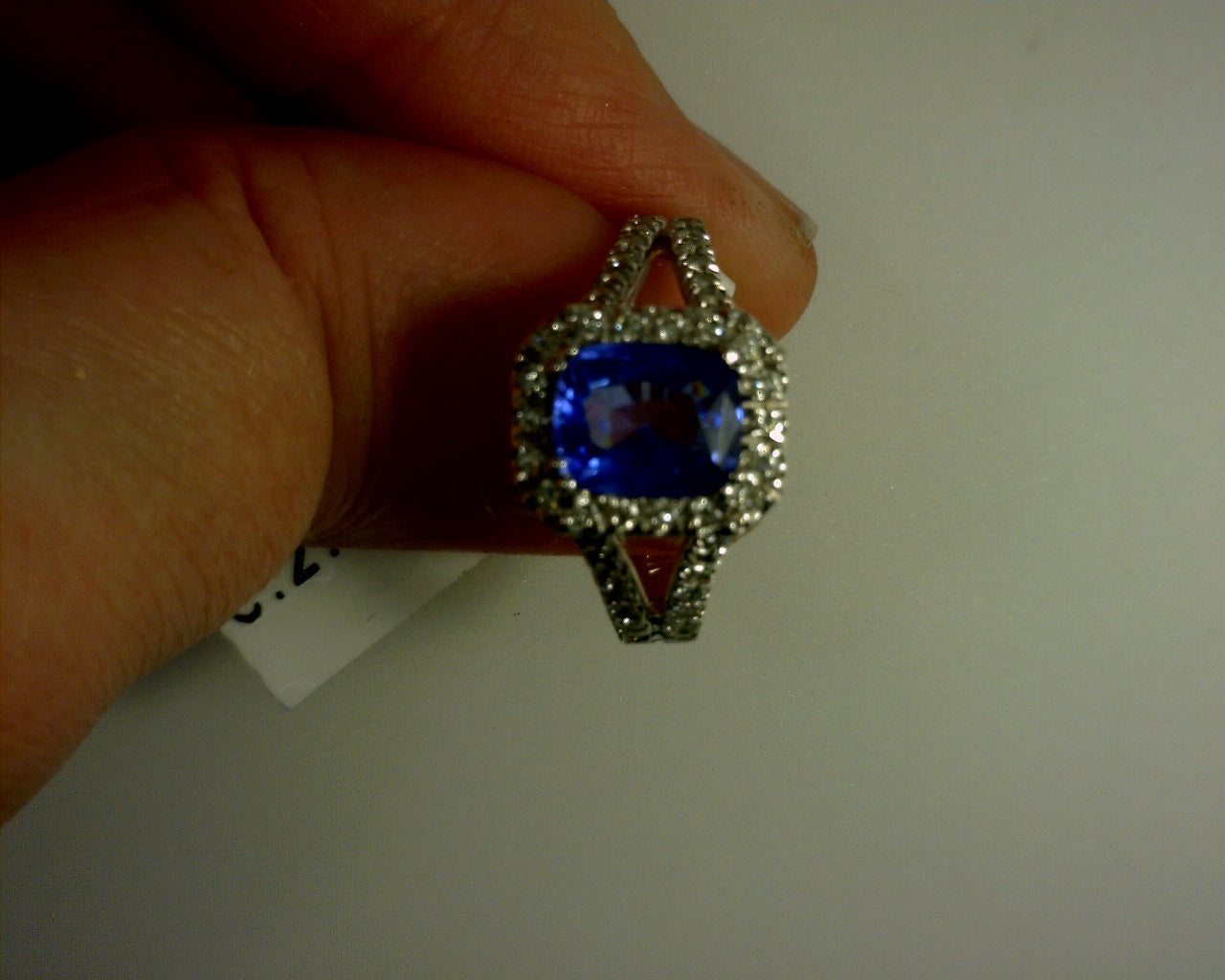 Lady's White 14 Karat Fashion Ring