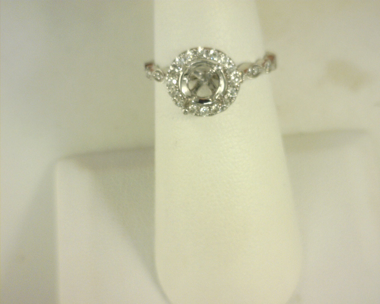 Diamond Semi Mount Ring .30cttw 14K White Gold