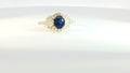 Diamond and Sapphire Ring .73cts Diamonds 1.31ct Sapphire 18K Yellow Gold