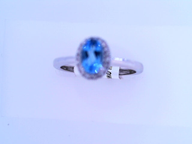 Diamond Birthstone Ring 10K White Gold
