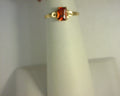 Kiddie Kraft Simulated Garnet Ring 10K Yellow Gold