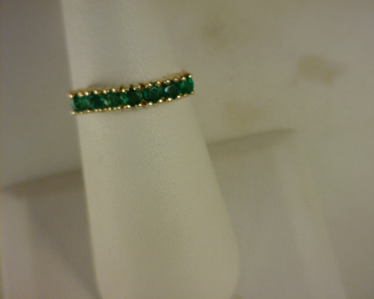 Emerald Ring .49ctw 14K Yellow Gold