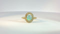 Diamond and Opal Ring 14K Yellow Gold .25ct Diam; 1.01ct OP