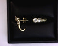 Lady's Yellow 14 Karat Earrings