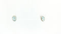 Diamond and Birthstone Earrings 10K White Gold