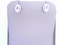 Diamond White Topaz Birthstone Earrings 10K White Gold