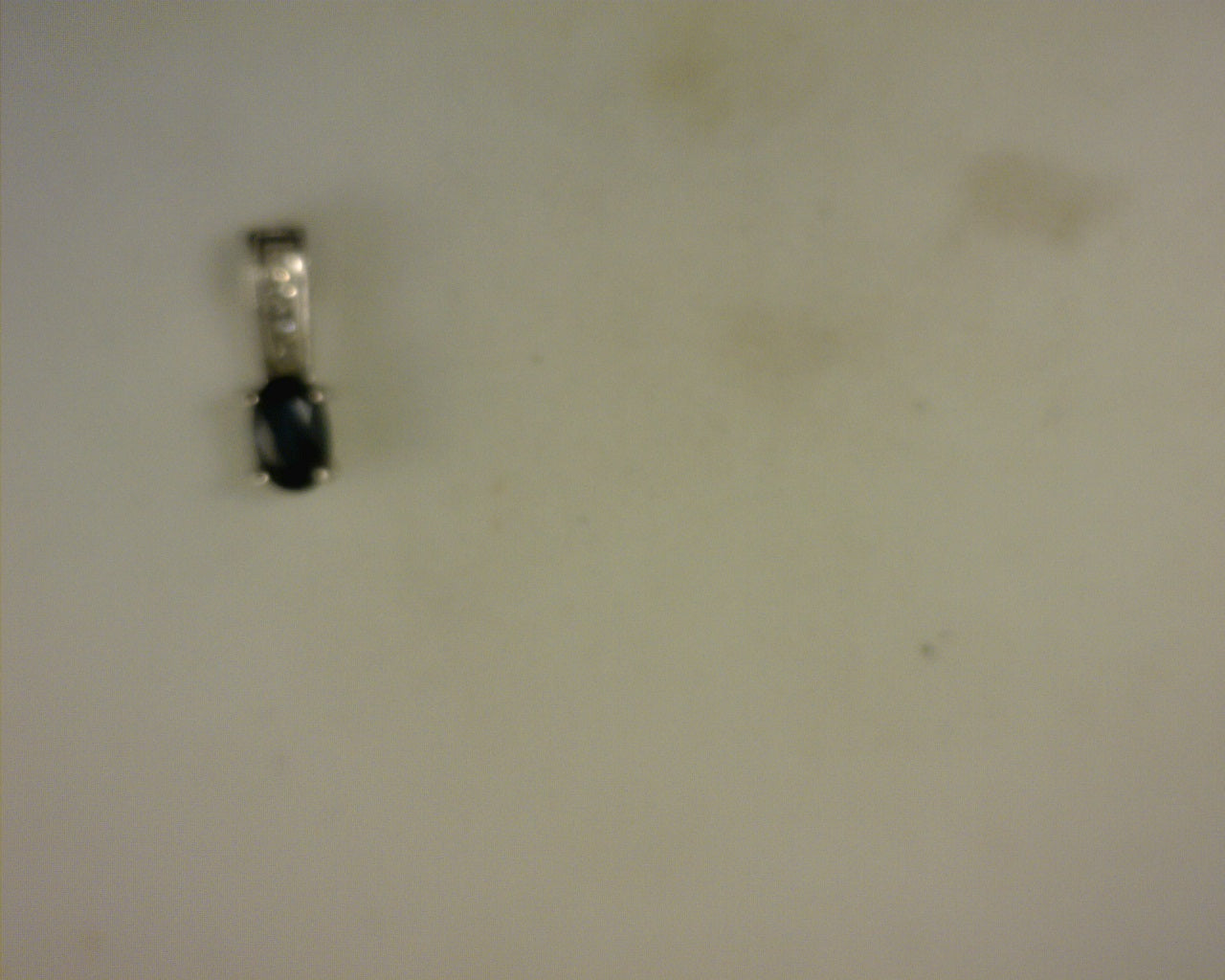 10kt Diamond and Sapphire Pendant <br>.08ct D .63ct SAPP