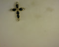 14kt Diamond and Sapphire Pendant