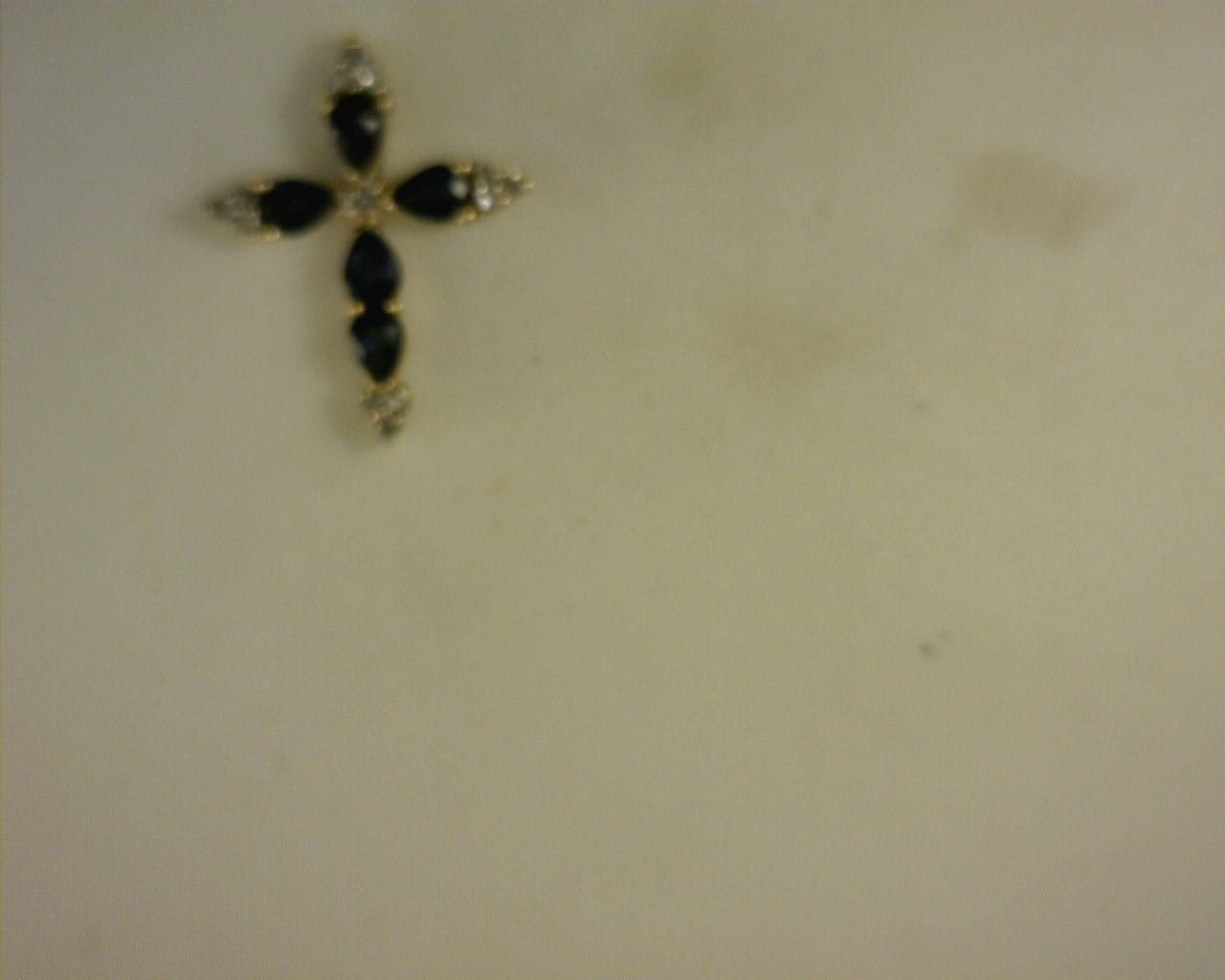 14kt Diamond and Sapphire Pendant