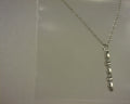#S2159536 14KT WHITE GOLD DIAMOND BAR NECKALCE * LUSSO
