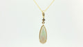 14K HONEY GOLD NEOPLOLITAN OPAL 1CT WITH CHOCOLATE DIAMOND