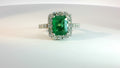 PLATINUM COASTA SMERALDA EMERALD 2CTS WITH DIAMONDS
