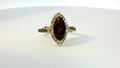 14 HONEY GOLD POMEGRANATE GRNET 2 1/4CTS RING