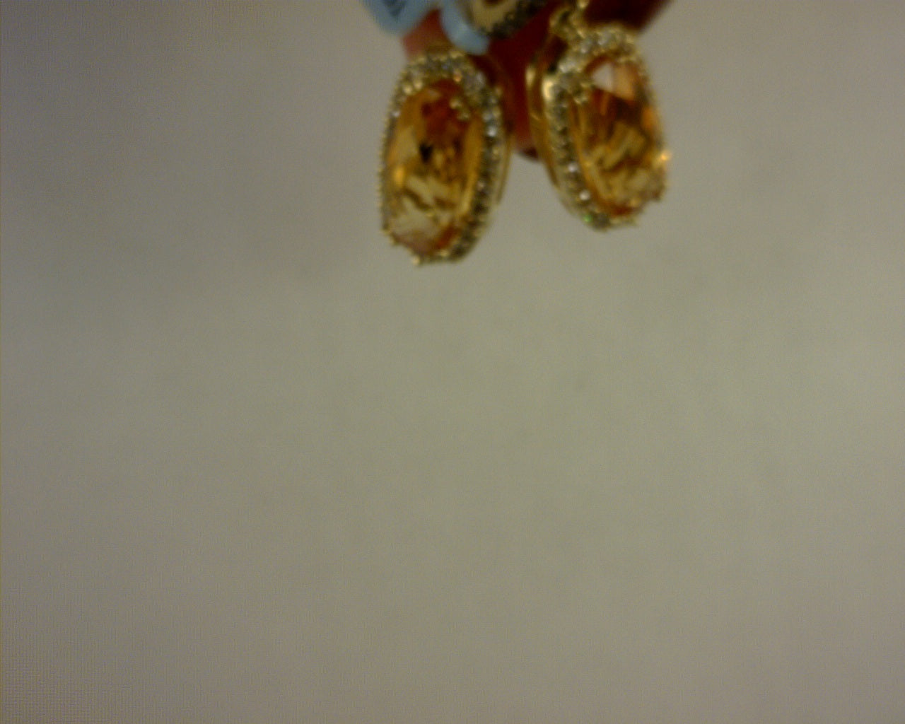 14KT HONEY GOLD 3CTS CINNAMON CITRINE , 1/3CTS NUDE DIAMONDS AND 1/10 CHOCOLATE DIAMONDS