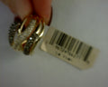 14k yellow gold with 1/2cts chocolate diamonds 1/3cts nude diamonds