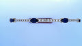 Diamond and Sapphire Bangle 1.95cttw 14KY<br>1.65ct Sapphire<br>.30ct Diamonds