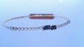 Diamond and Sapphire Bangle 1.0cttw 14K <br>.60ct Sapphire<br>.40ct Diamonds