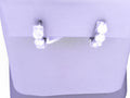 Diamond Hoop Earrings 1.47cttw 8 Round Diamonds 14K White Gold