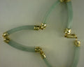 14k Yellow Gold Jade Bracelet