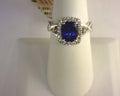 Levian Ring 2cts Blueberry Tanzanite, 1/5cts Chocolate Diamonds, 1/2cts Nude Diamonds 14K Vanilla Gold