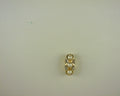14K Yellow Gold Pearl and Diamond Slide Charm 1.4g