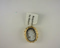 14K Yellow Gold Cameo Slide Charm 6.0g