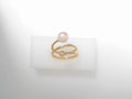 Gabriel NY 14K Yellow Gold Bujukan Beads and Cultured Pearl Bypass Ring S1901969