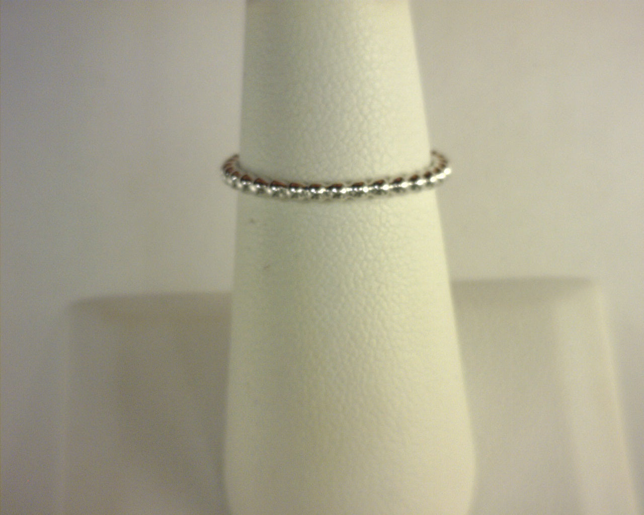 Gabriel NY 14k White Gold Beaded Stackable Ring S1975245