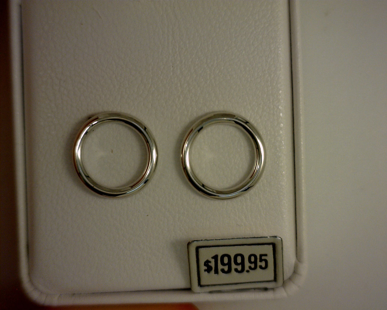 Lady's White 14 Karat Earrings