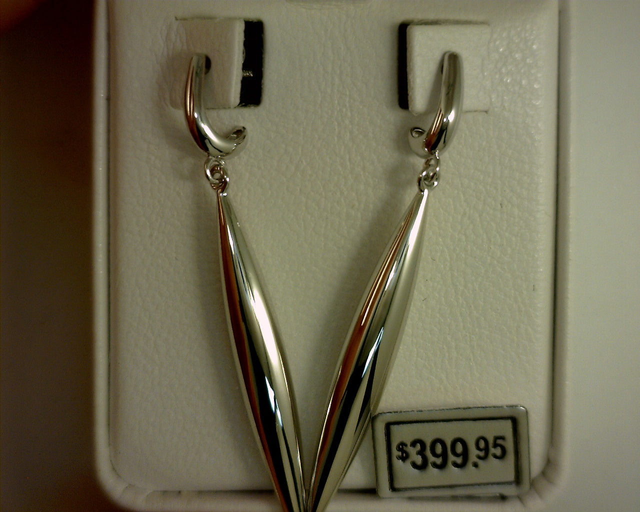 Lady's White 14 Karat Earrings