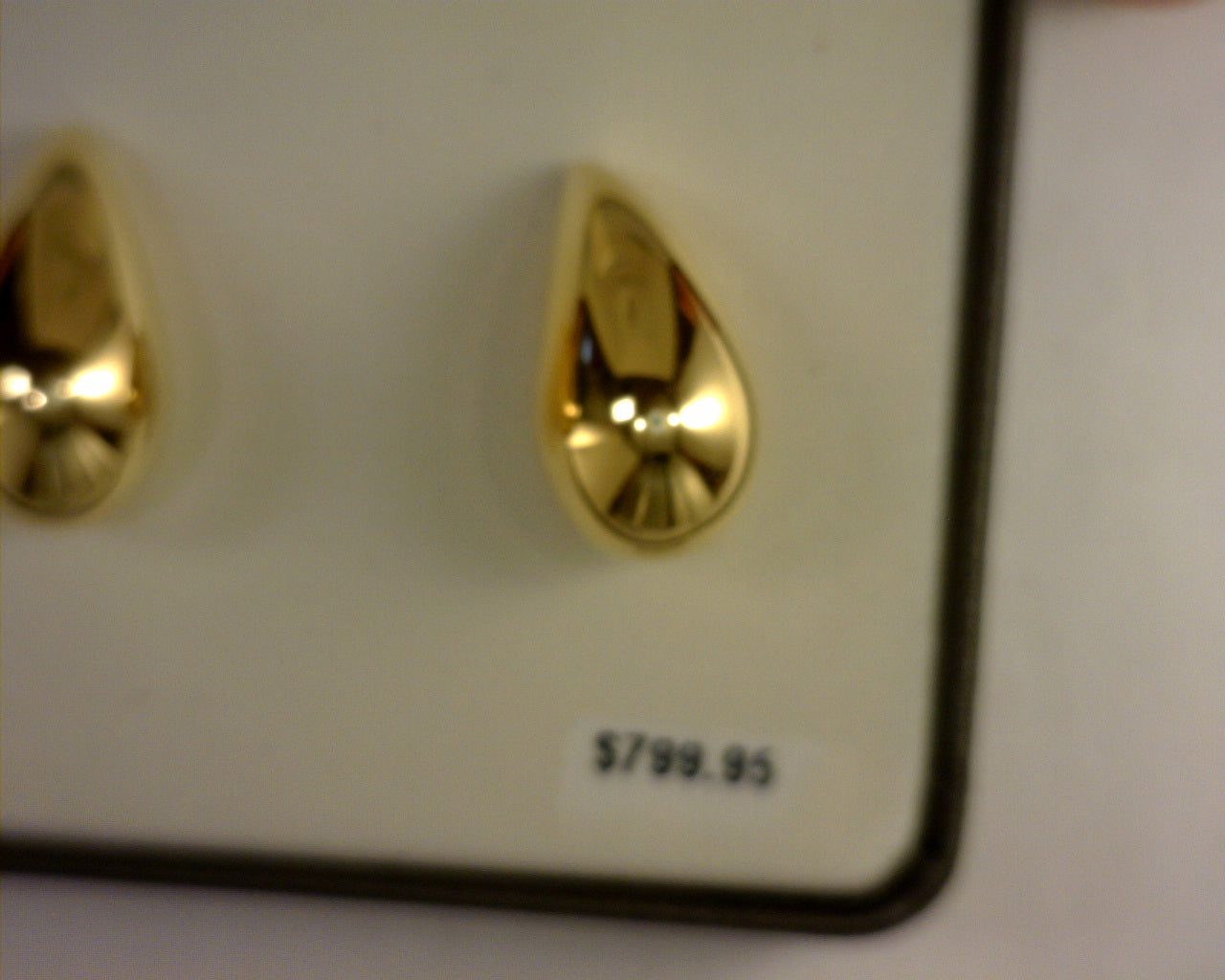 14K YELLOW GOLD DROP EARRING SMALL