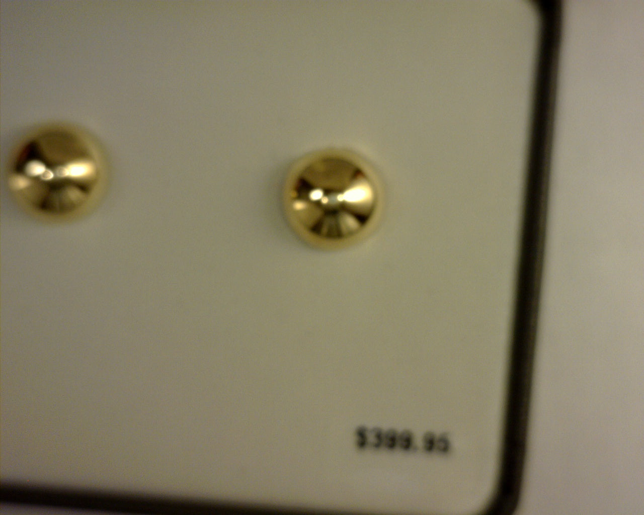 14KARAT YELLOW GOLD 10MM  POLISHED BUTTON