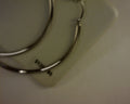 14K WHITE GOLD 2.5X5 HOOPS
