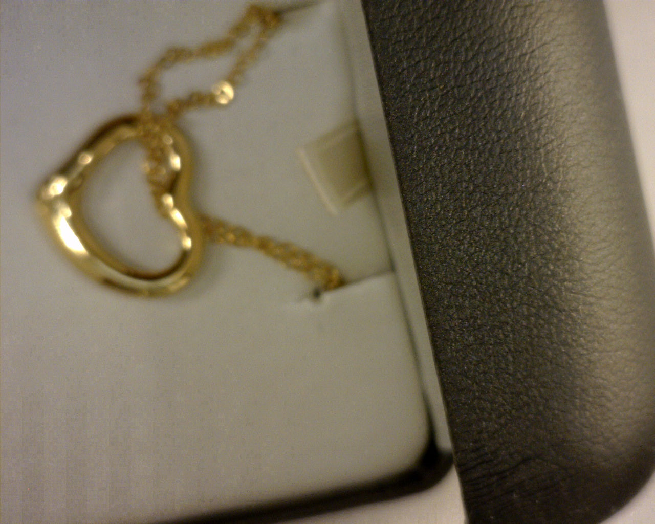 14K YELLOW GOLD 18 INCH CABLE OPEN HEART