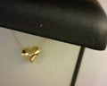 18 INCH 14K YELLOW GOLD CABLE OPEN HEART