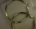 14 K WHITE GOLD 2.5X4MM WHITE GOLD HOOPS