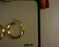14 K YELLOW GOLD HOOPS 3X18MM