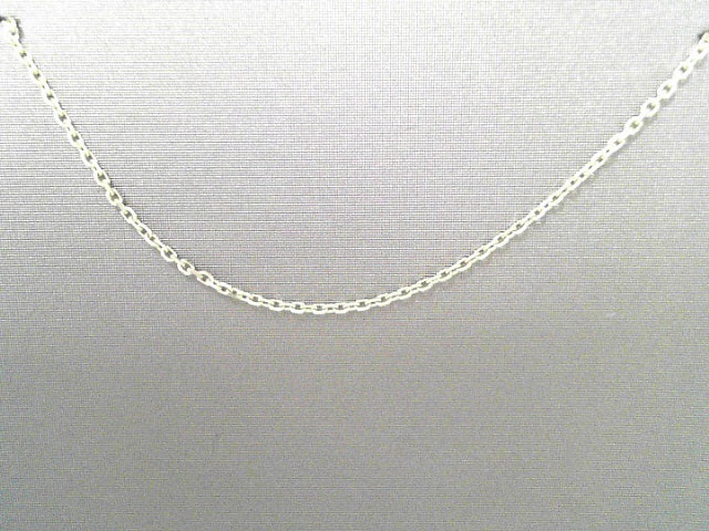 14K White Gold Chain 18"