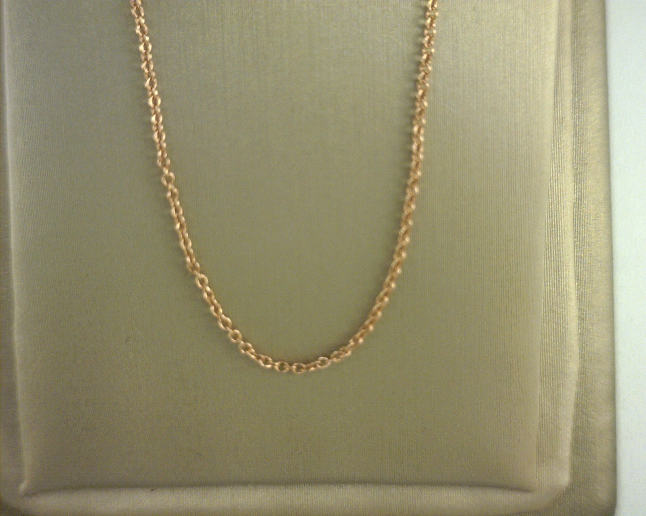14 Karat Rose Gold Chain Length 18"
