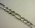 10K White Gold Figaro Bracelet