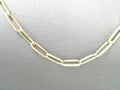 10 karat gold 18 inch paper clip chain